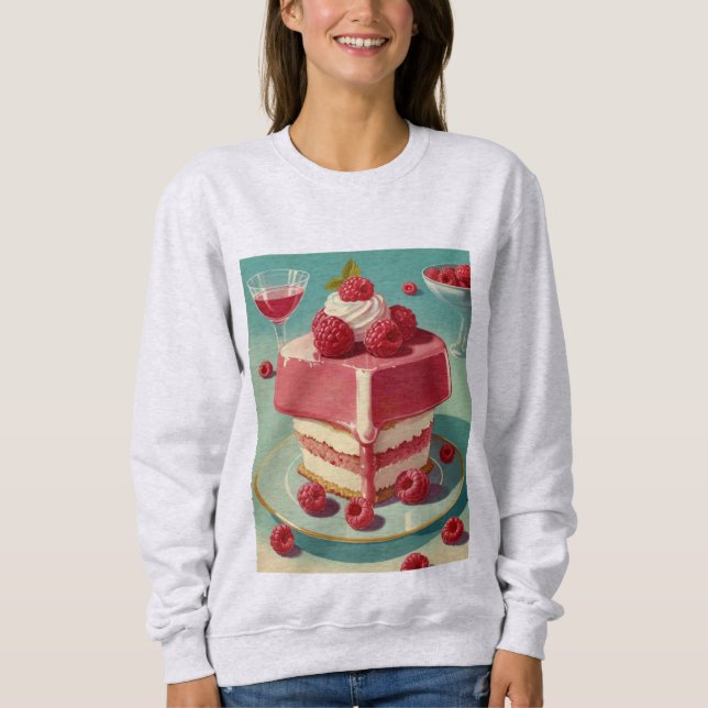 Sweatshirt de gâteau futuriste rétro (Devant)