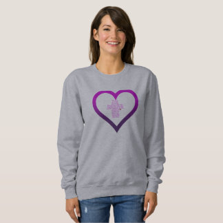 Sweatshirt de gris de l'amour de Dieu