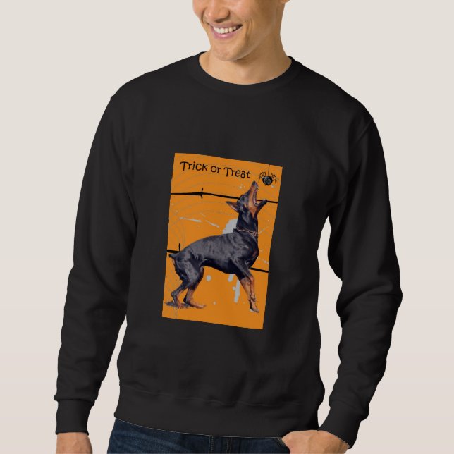 Sweatshirt de Halloween de dobermann (Devant)