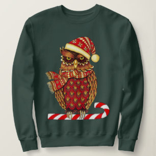 Sweatshirt de hibou de Noël