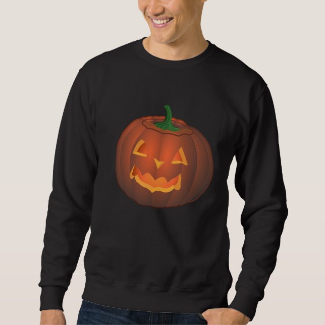 Sweatshirt de Jack-o'-lantern de citrouille de (Devant)
