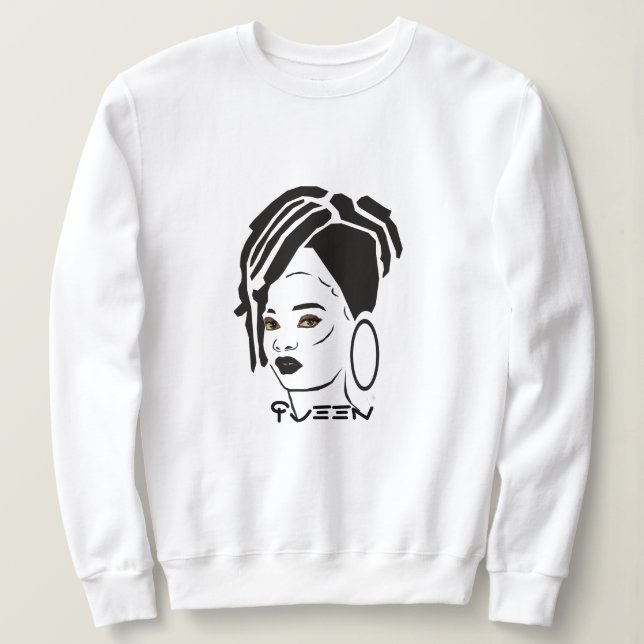 Sweatshirt de la reine d'Afrique cool (Design devant)