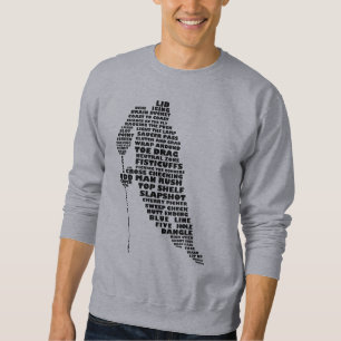 Sweatshirt de la typographie du joueur de hockey