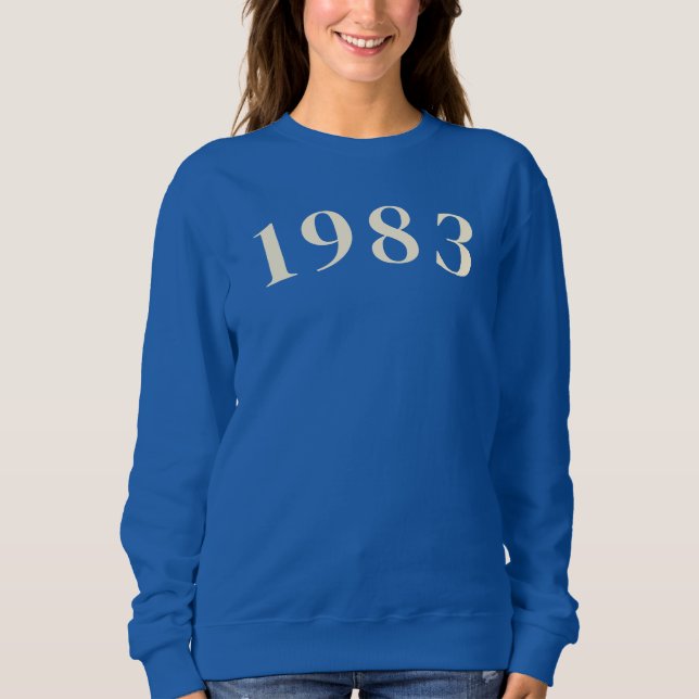 sweatshirt de l'année de naissance 1983 (Devant)