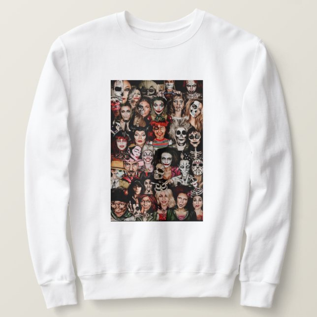 Sweatshirt de l'équipe de collage d'Halloween pour (Design devant)