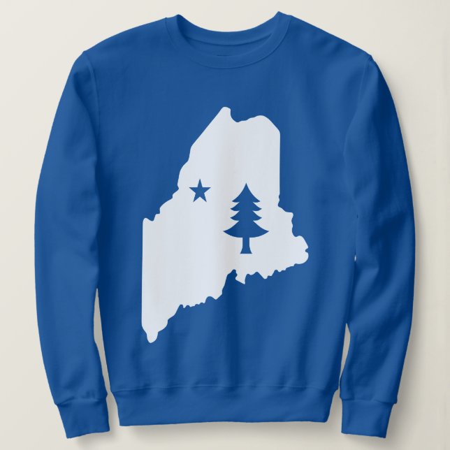 Sweatshirt de l'État du Maine (Design devant)