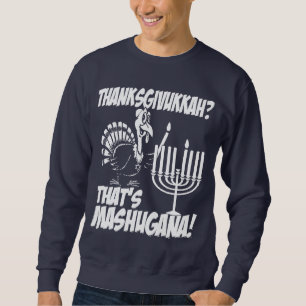 Sweatshirt de monochrome de Thanksgivukkah
