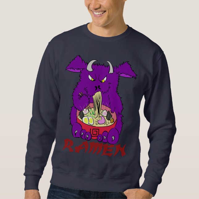 sweatshirt de monstre de ramen (Devant)