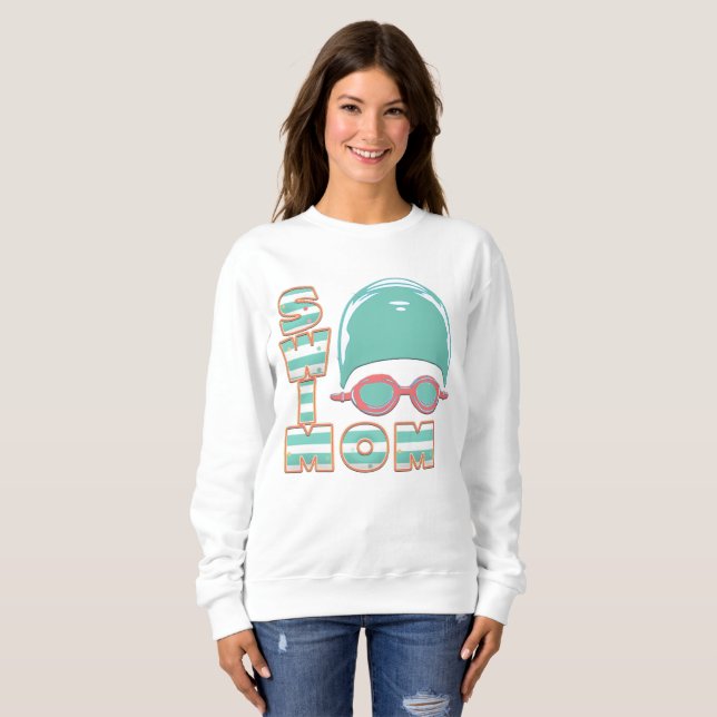Sweatshirt de natation maman (Devant entier)