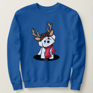 Sweatshirt de Noël Bichon Frise Reindeer