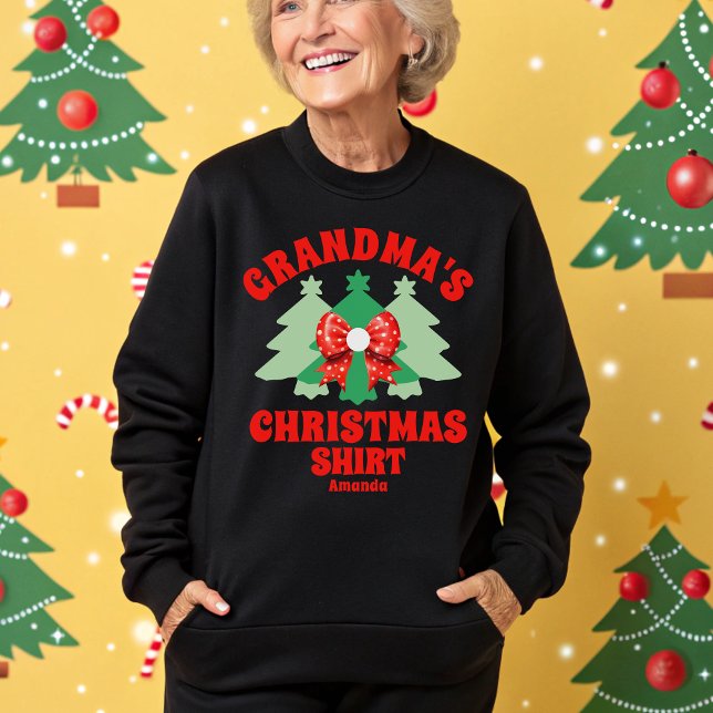 Sweatshirt de Noël de grand-mère personnalisée (Créateur téléchargé)