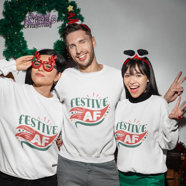Sweatshirt de noël de la Fête de l'AF (Festive AF christmas sweatshirt
)