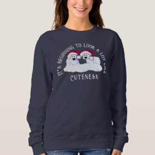 Sweatshirt de Noël de l'ours polaire KiniArt