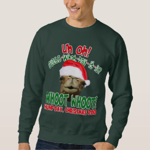Sweatshirt de Noël de Père Noël de chameau de