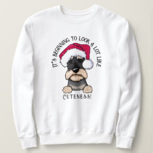 Sweatshirt de Noël KiniArt Schnauzer