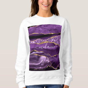 Sweatshirt de nom personnalisé de la Parties scint