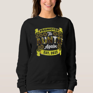 Sweatshirt De nouveau promue tante tata 2023