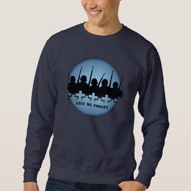 Sweatshirt De peur que nous oubliions les soldats de la chemi (Devant)