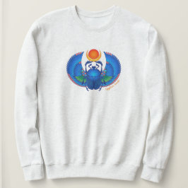 Sweatshirt de scarab bleu égyptien