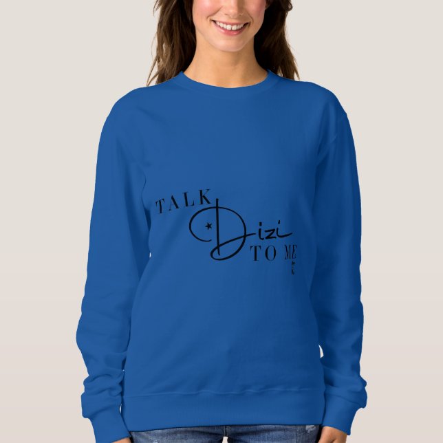Sweatshirt de script Talk Dizi (Devant)