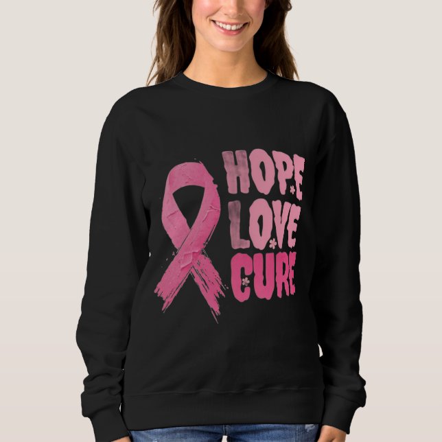 Sweatshirt de sensibilisation au cancer du sein (Devant)