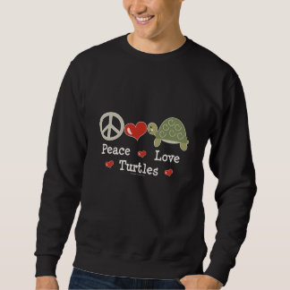 Sweatshirt de tortues d'amour de paix