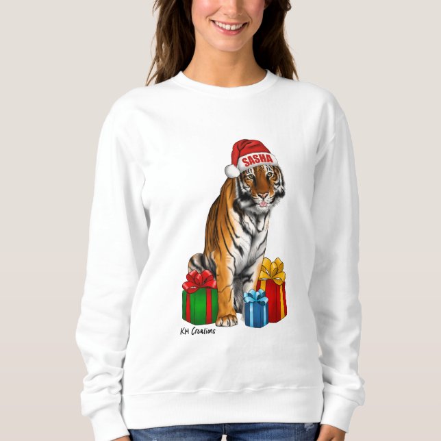 Sweatshirt de vacances Tiger (Devant)