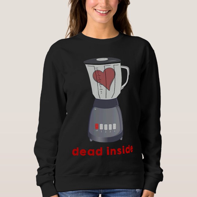 Sweatshirt DEAD INSIDE  Anti Valentine Day  Hate Valentine's (Devant)