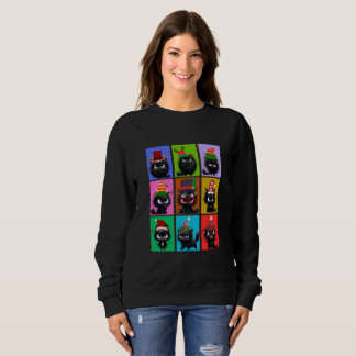 Sweatshirt Débardeur de Noël pour femmes Bolt The Cat 2