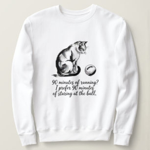 Sweatshirt Débardeur féminin Chat de Football Adorable