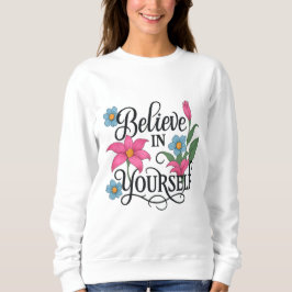 Sweatshirt Débardeur floral inspirant pour femme
