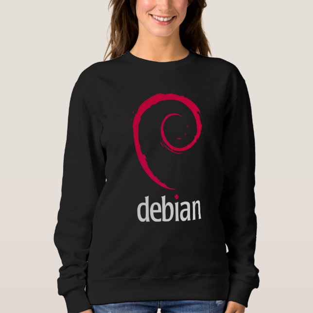 Sweatshirt Debian Linux  Programmeurs de logiciels développeu (Devant)