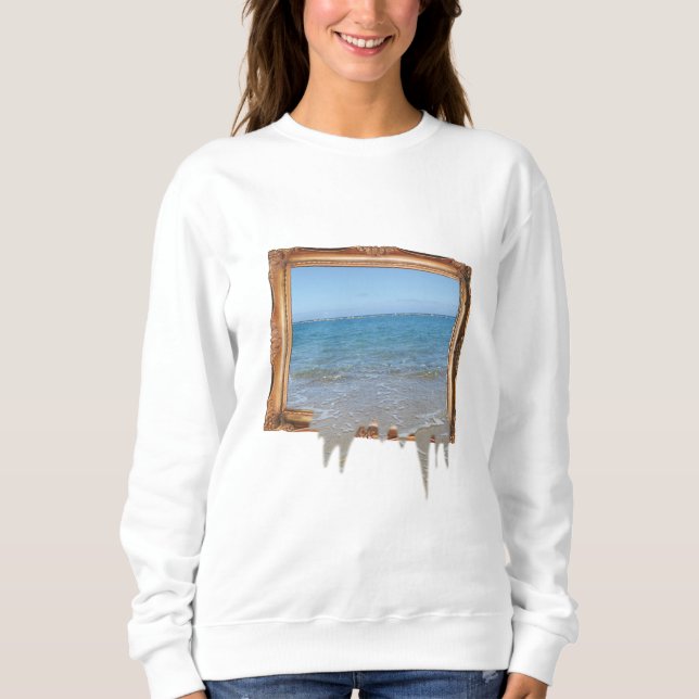 Sweatshirt Décalage de l'océan hors cadre d'image (Devant)