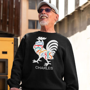 Sweatshirt DeColores Cursillo Rooster Blanc Silhouette