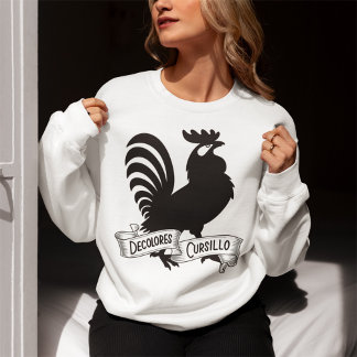 Sweatshirt DeColores Cursillo Rooster Silhouette with Banner