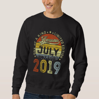 Sweatshirt Décoration du 4ème anniversaire juillet 2019 Garço
