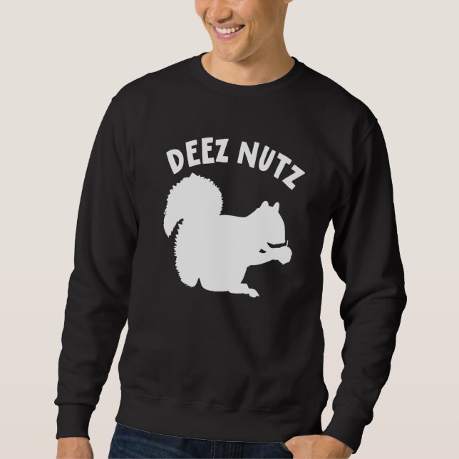 Sweatshirt Deez Nuts Nutcracker Noël Pyjama drôle laide X (Devant)