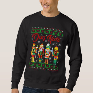 Sweatshirt Deez Nuts Nutcracker Ugly Christmas Sweater Meme