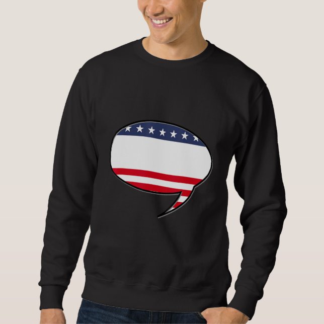 Sweatshirt Defending country social media speech (Devant)
