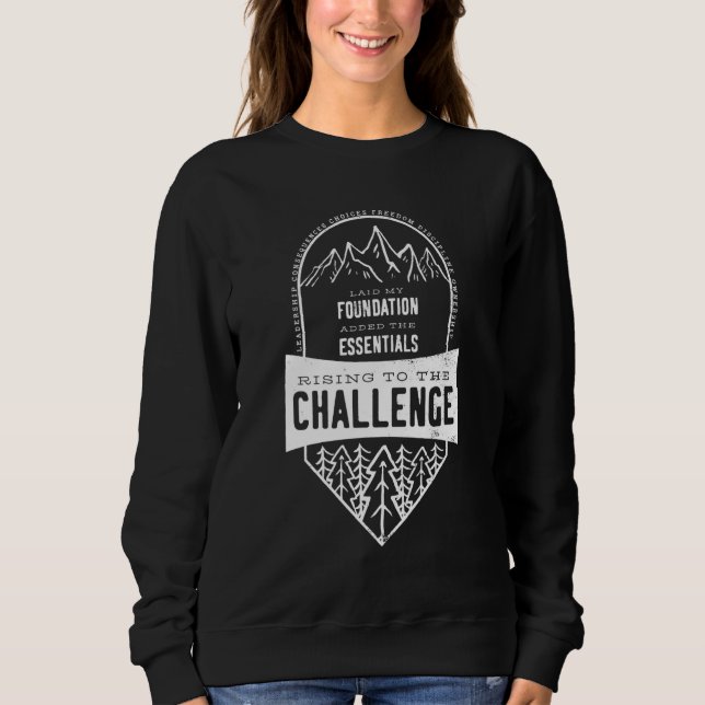 Sweatshirt Défi Un Leadership Se Relève Au Défi Hom (Devant)