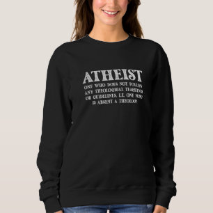 Sweatshirt Définition athée Athéisme Religion Evolution Scie