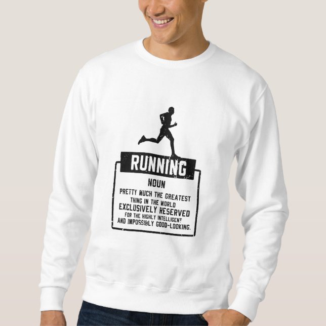 Sweatshirt Définition de course à pied (Devant)
