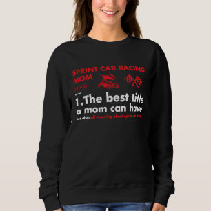 Sweatshirt Définition de Sport Mom Course de sprint automobil