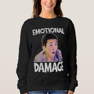 Sweatshirt Dégâts Émotionnels Mème Citation Drôle Mignonne