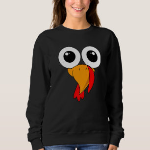 Sweatshirt Déguisement visage de dinde pour garçons Visage d