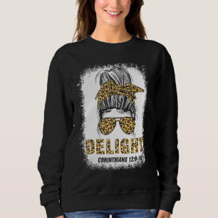 Sweatshirt Délice Corinthiens 129 10 Verse Bible Me Bleaches