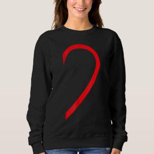 Sweatshirt Demi-Coeur Droite Main Côté Amour Couple Camisa Pa