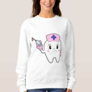 Sweatshirt Dents comme infirmière avec seringue.PNG