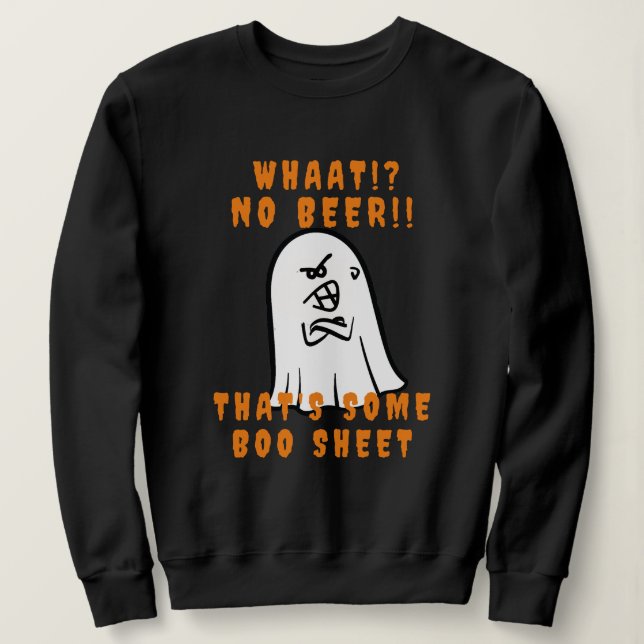 Sweatshirt Déplaisant C'est Boo Sheet White Halloween Ghost (Design devant)