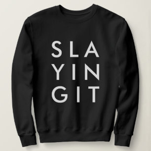 Sweatshirt Déposer Style Noir Moderne
